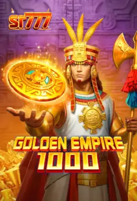 Tampilan visual slot Golden Empire 1000 dengan tema kuil kuno dan simbol emas